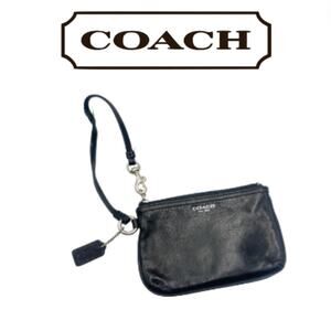 Vintage - Coach Leatherware Est. 1941 Black Leather Wristlet